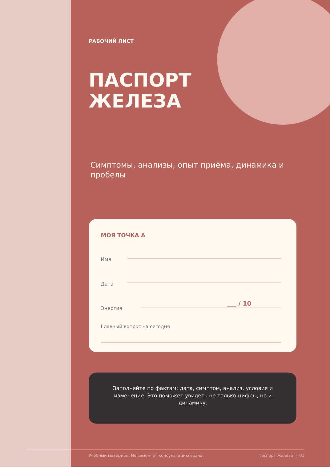 Обложка: Паспорт железа
