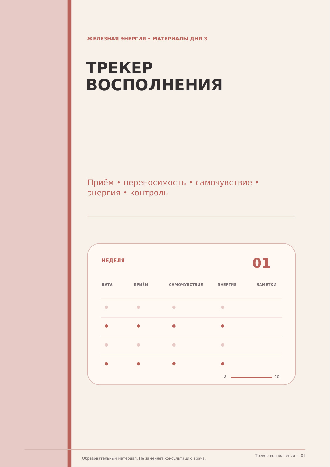 Обложка: Трекер восполнения железа
